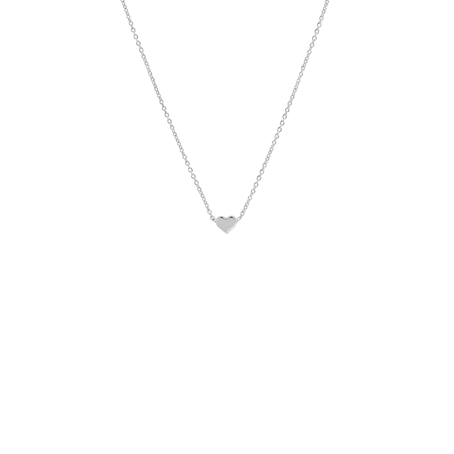 TINY MINIMAL HEART NECKLACE