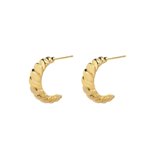 CROISSANT HOOP EARRINGS