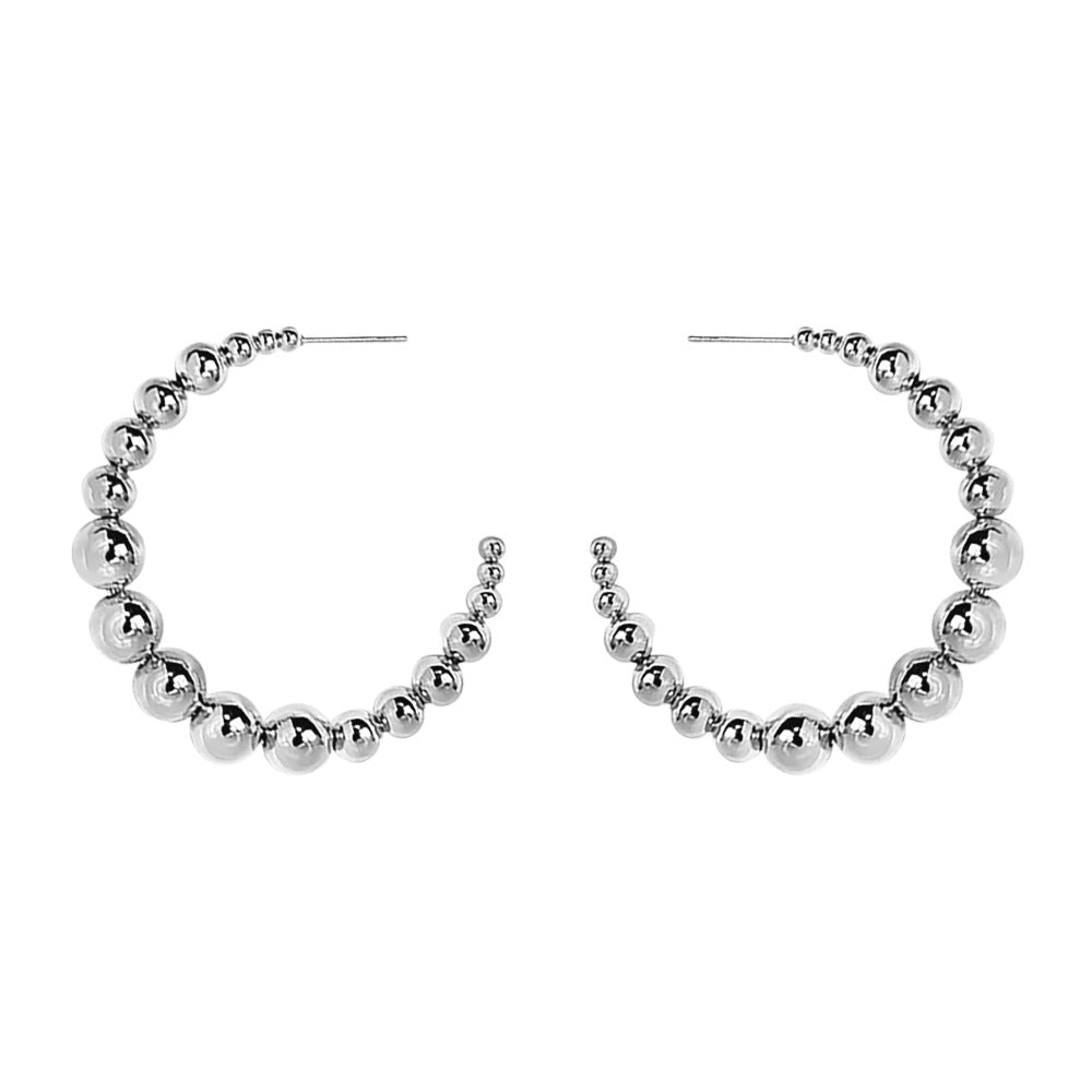 STATEMENT BALL HOOP EARRINGS (X-LARGE)