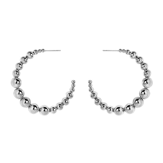 STATEMENT BALL HOOP EARRINGS (X-LARGE)